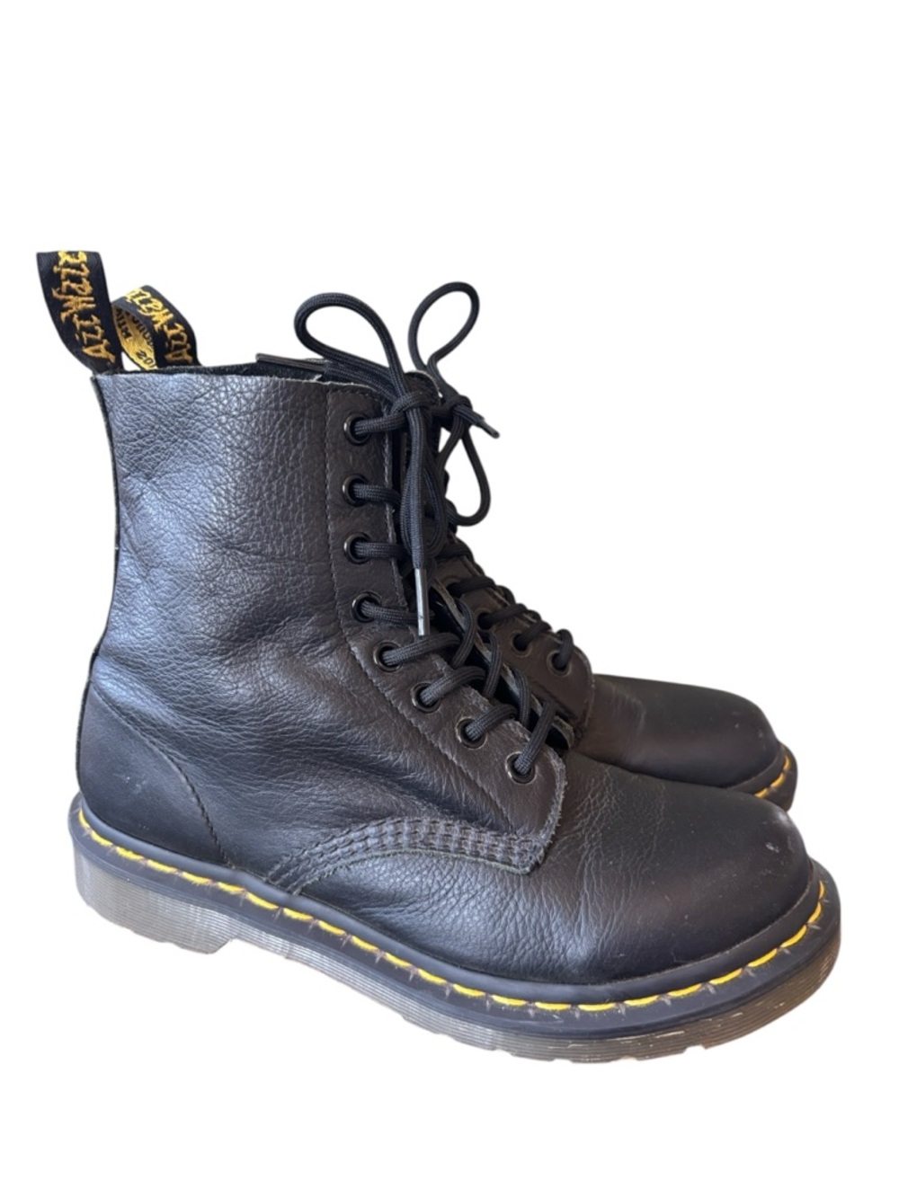 Dr Marten Pascal The Original Black Leather Boots Style AW004 Size 7 EU 38